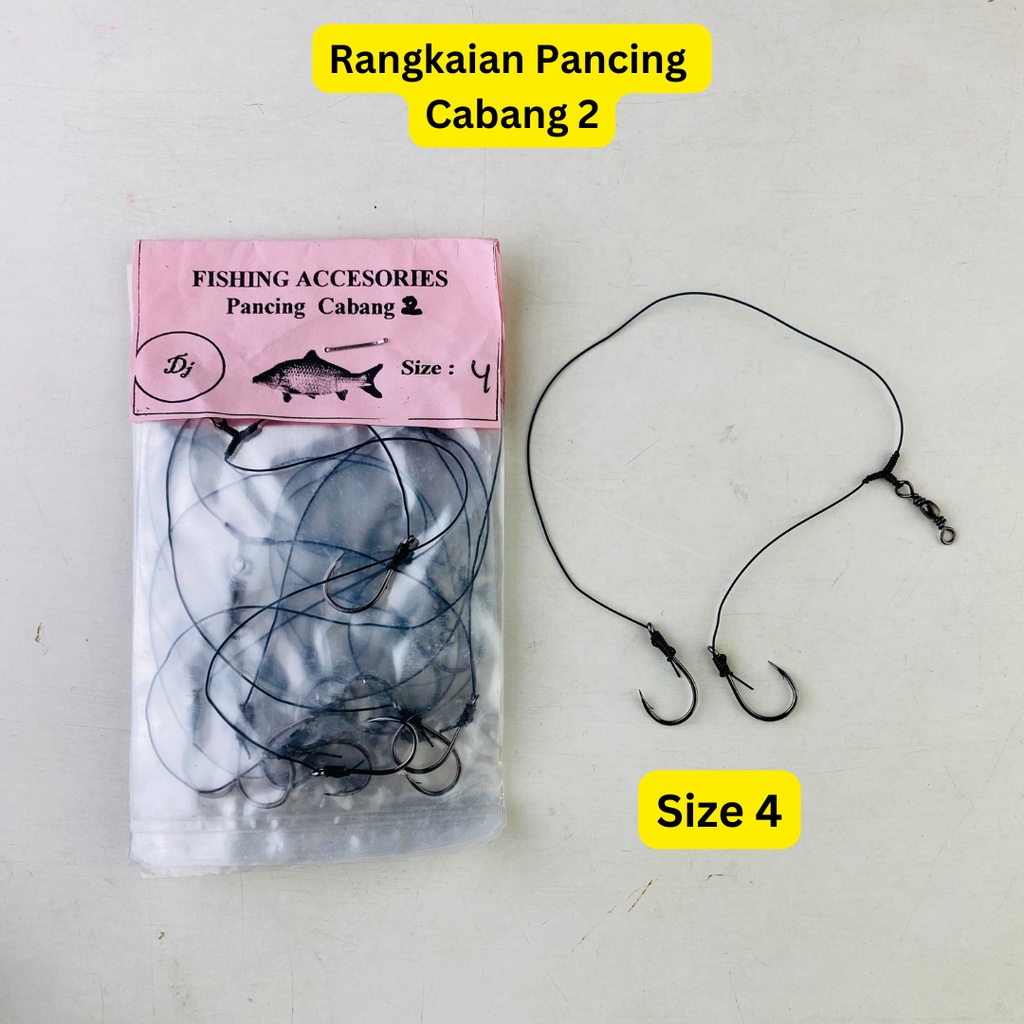 Jual Rangkaian pancing cabang 2 no 4 | Shopee Indonesia