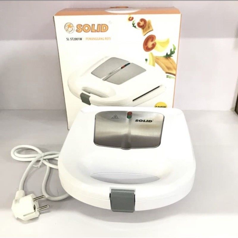 Jual SOLID TOASTER PEMANGGANG JEPIT ROTI BAKAR SANDWICH SL-ST 2001W ...