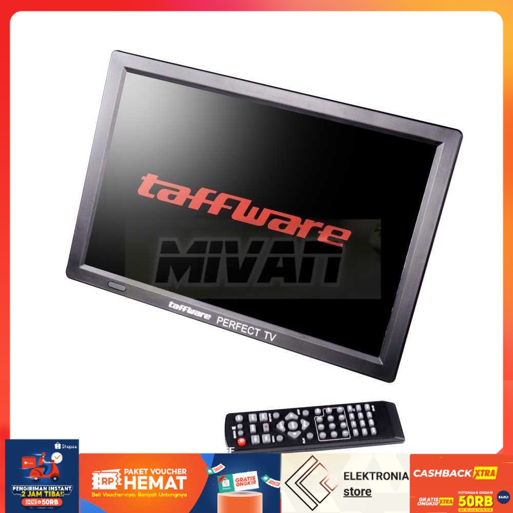Jual Portable Monitor TV Digital 14 Inch DVB-T2 | Shopee Indonesia