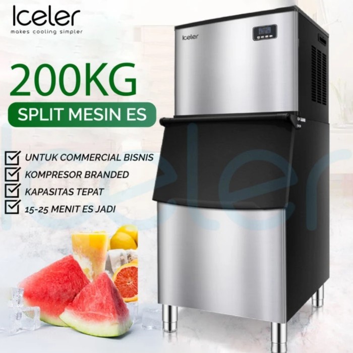 Jual Mesin Pencetak Es Batu Kristal Iceler Comercial Ice Maker Kg