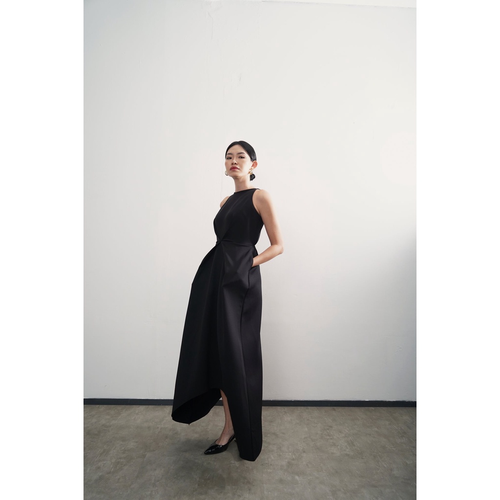 Jual PAFON Carol Dress - Black | Shopee Indonesia