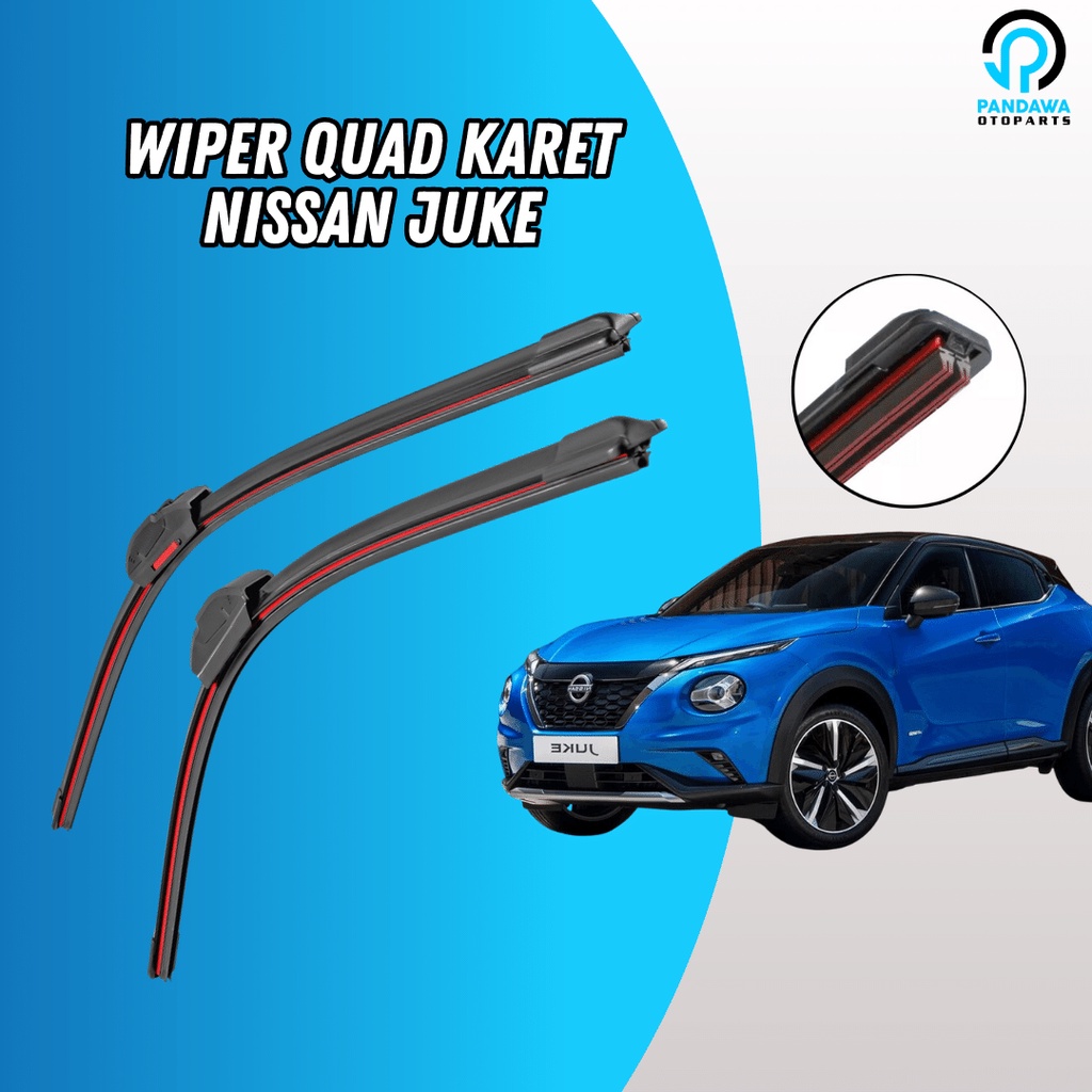 Jual Wiper Quad Blade Nissan Juke / Wiper (4) Lapis Karet Frameless 1