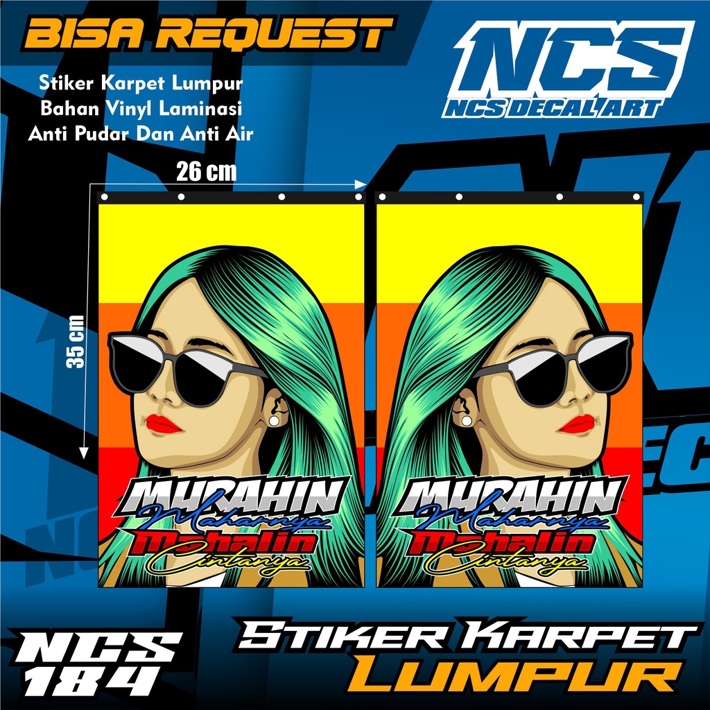 Jual Sticker Karpet Truck /Pick up Sticker Karpet Lumpur Keren Kata ...