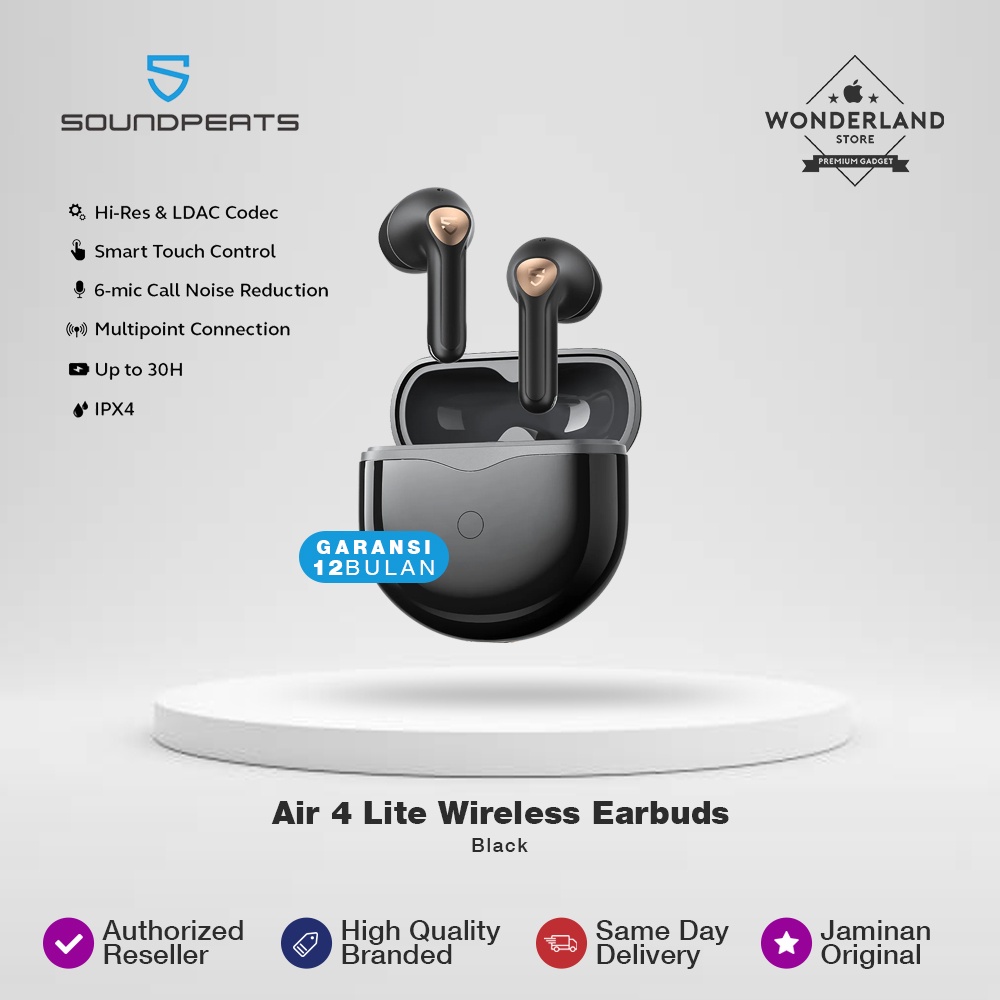 Cuffie Bluetooth Semi-in-ear SoundPEATS Air3 Deluxe HS | Hi-Res Audio LDAC | Bluetooth 5.3 | 20 Ore Batteria | Controllo App