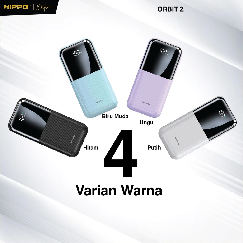 Hippo Powerbank Orbit2 10.000 Mah Pd 22.5W Type C Lightning Fast Charging Power Delivery Mini Size With Led Indicator Display