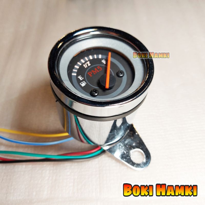 Jual Ampere Bensin Meter Bulat Indikator Amper Spidometer Motor