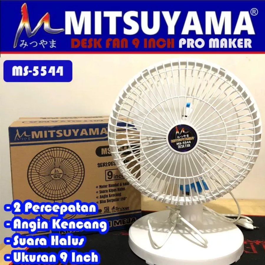 Jual MITSUYAMA Desk Fan Portable 9 Inch MS-5544 2 Kecepatan Bisa ...