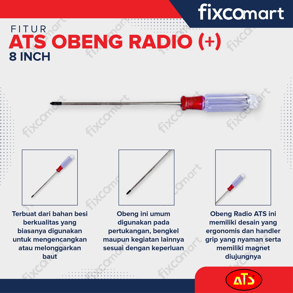 Jual ATS Obeng Radio Transparan (+) | Shopee Indonesia