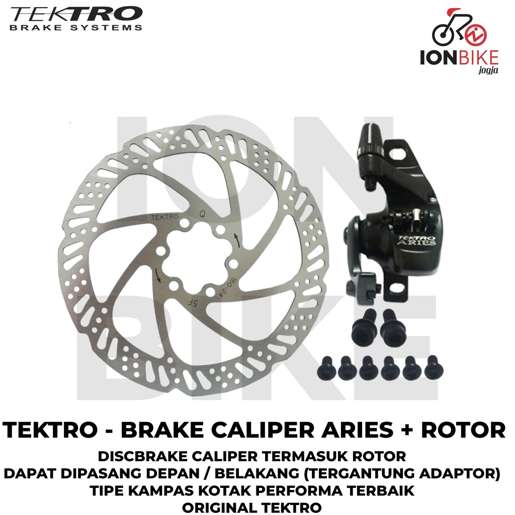 Jual Rem Cakram Mekanik Tektro Aries With Rotor Discbrake Disc