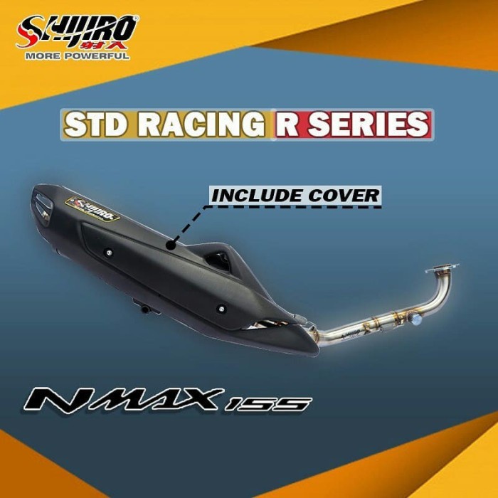 Jual KNALPOT SHIJIRO STANDAR RACING TYPE S & R SERIES AEROX LEXY N-MAX ...