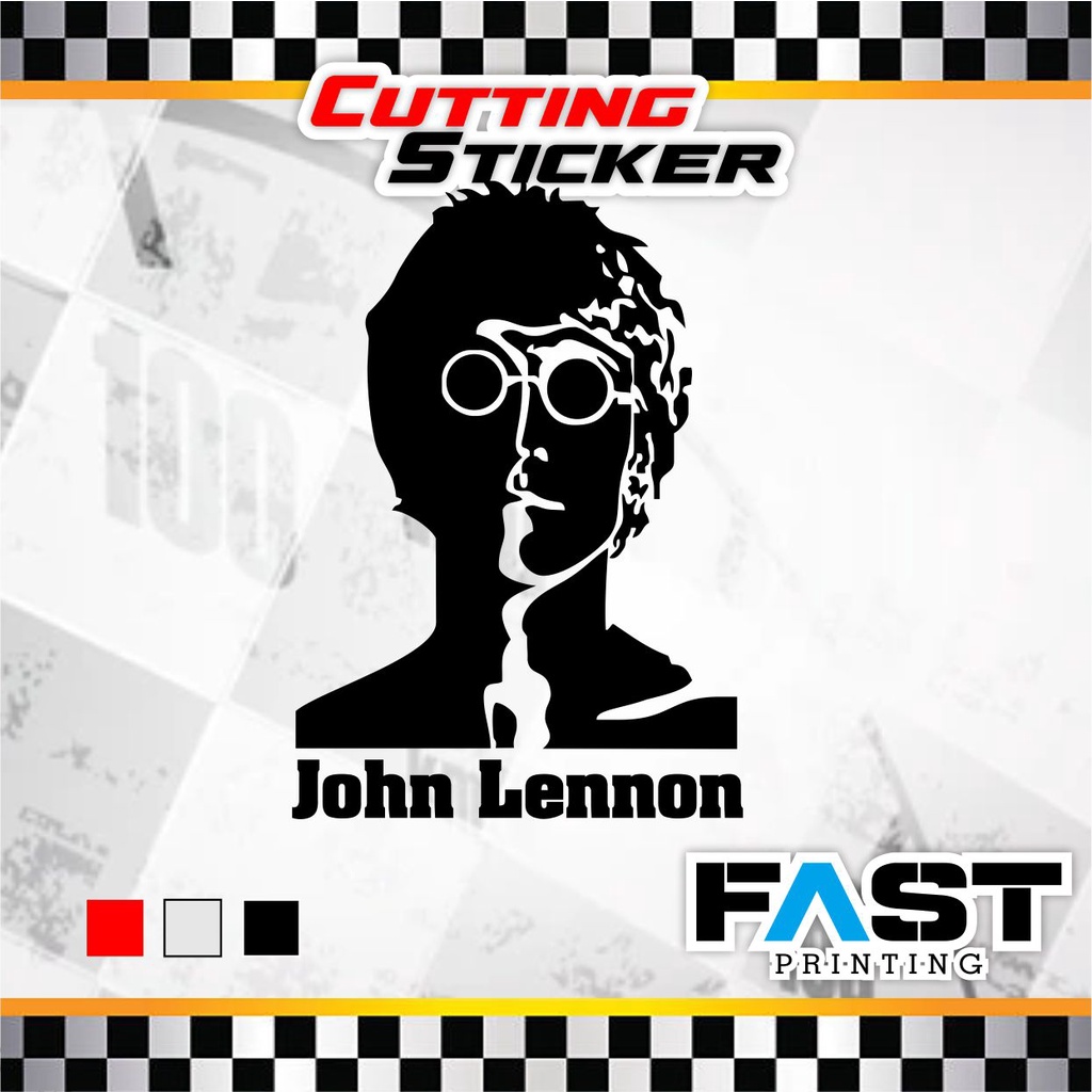 Jual CUTTING STICKER JOHN LENNON l STIKER MOBIL MOTOR KEREN | Shopee ...