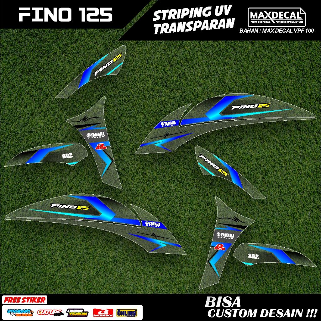 Jual STIKER STRIPING TRANSPARAN YAMAHA FINO FACELIFT LIS STICKER UV ...