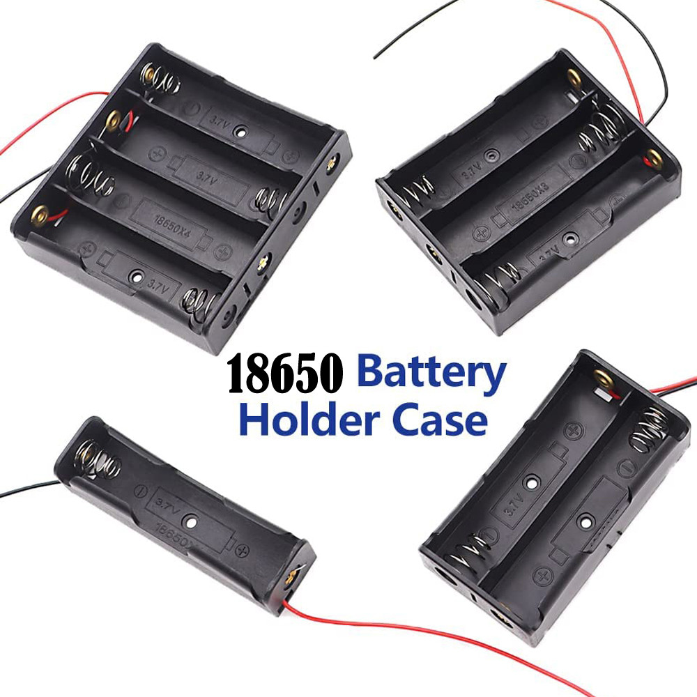 Jual 3pcs 18650 Battery Holder Box 1 Slot 3.7V Battery Storage Case 1/2 ...