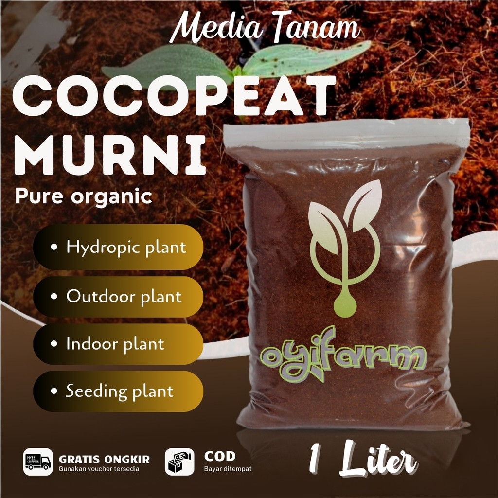 Media Tanam Cocopeat Murni 1 Liter