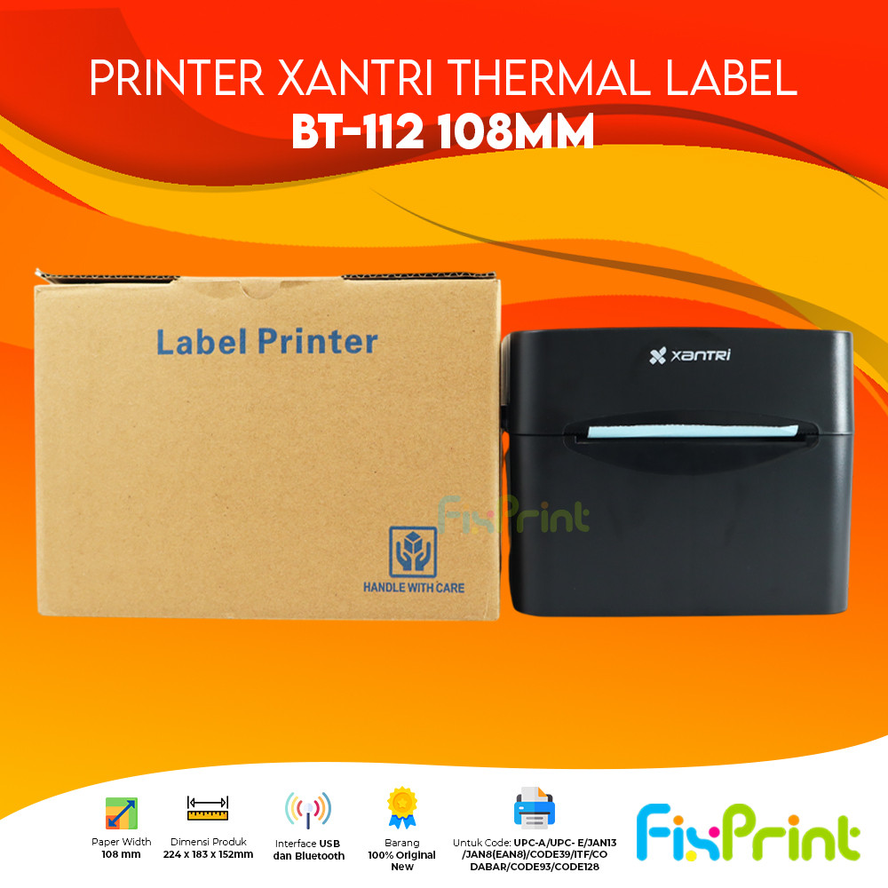 Jual Printer Thermal Label Xantri BT-802 TSC 80mm / BT-112 108mm ...