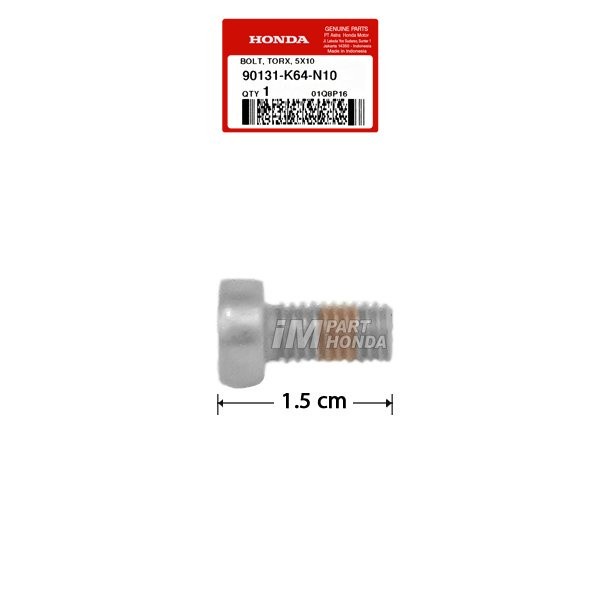 Jual 90131-K64-N10 Baut Ring Fr Pulser Drat 8 Bolt Torx 5X10 CBR 250 RR ...