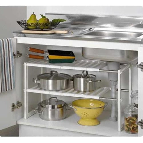 Jual SHENAR MODERN RACK RAK BAWAH WASTAFEL 2 SUSUN SERBAGUNA ADJUSTABLE ...
