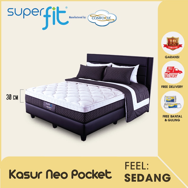 Jual SUPERFIT By Comforta Springbed Neo Pocket Fullset 180 X 200 ...