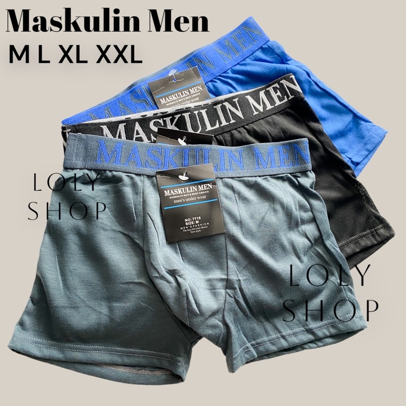 Jual Celana Dalam Pria Remaja Dewasa / Boxer Pria Dewasa Maskulin 7718 ...