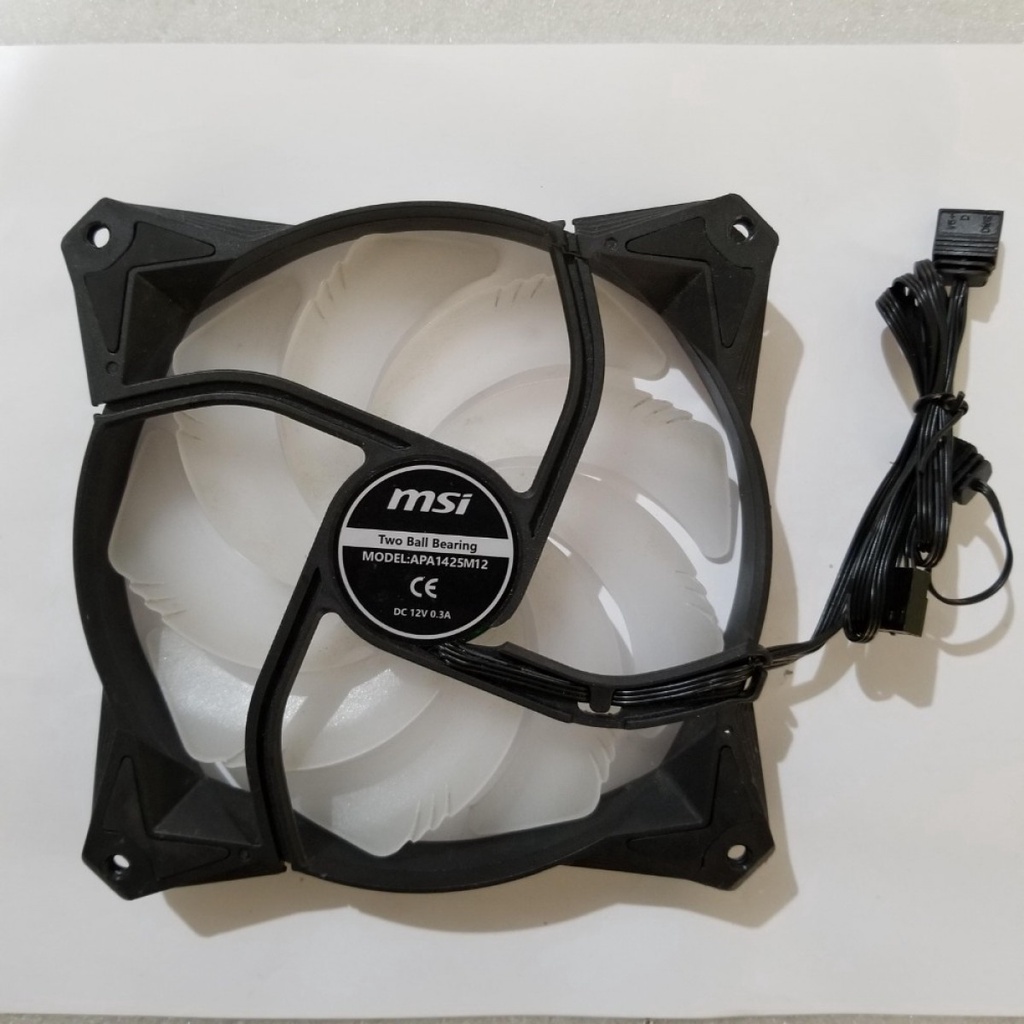 Jual MSI Addressable RGB ARGB Fan RGB Two Ball Bearing 14cm Fan ...