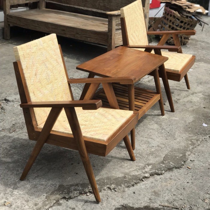 Jual Kursi Rotan Jengki Terasan Kuno Klasik FREE ONGKIR JAWA | Shopee ...