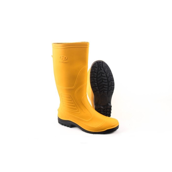 Jual Sepatu Boot Tinggi New Era 9507 Kuning Boots Karet Lokal Anti Air ...