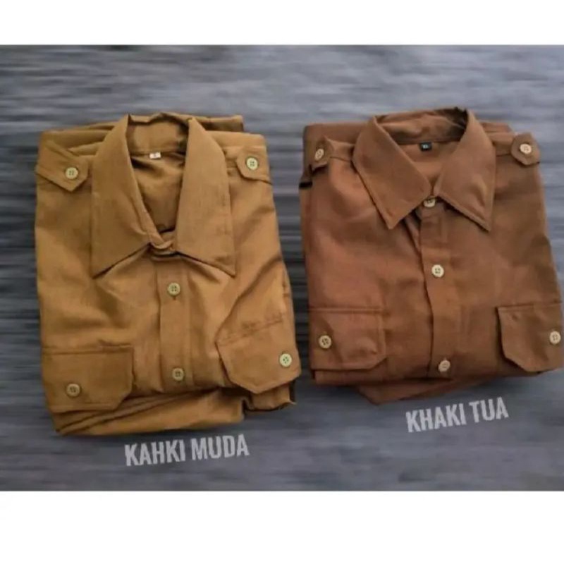 Jual SERAGAM KHAKI PEMDA COKLAT TUA 100% Ori KUALITAS PREMIUM BAHAN ...