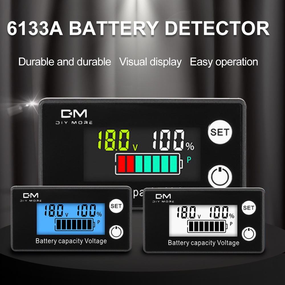 Jual Diymore 6133a Dc8 100v Meteran Daya Digital Baterai Lithium Asam Timbal Lcd Voltmeter 