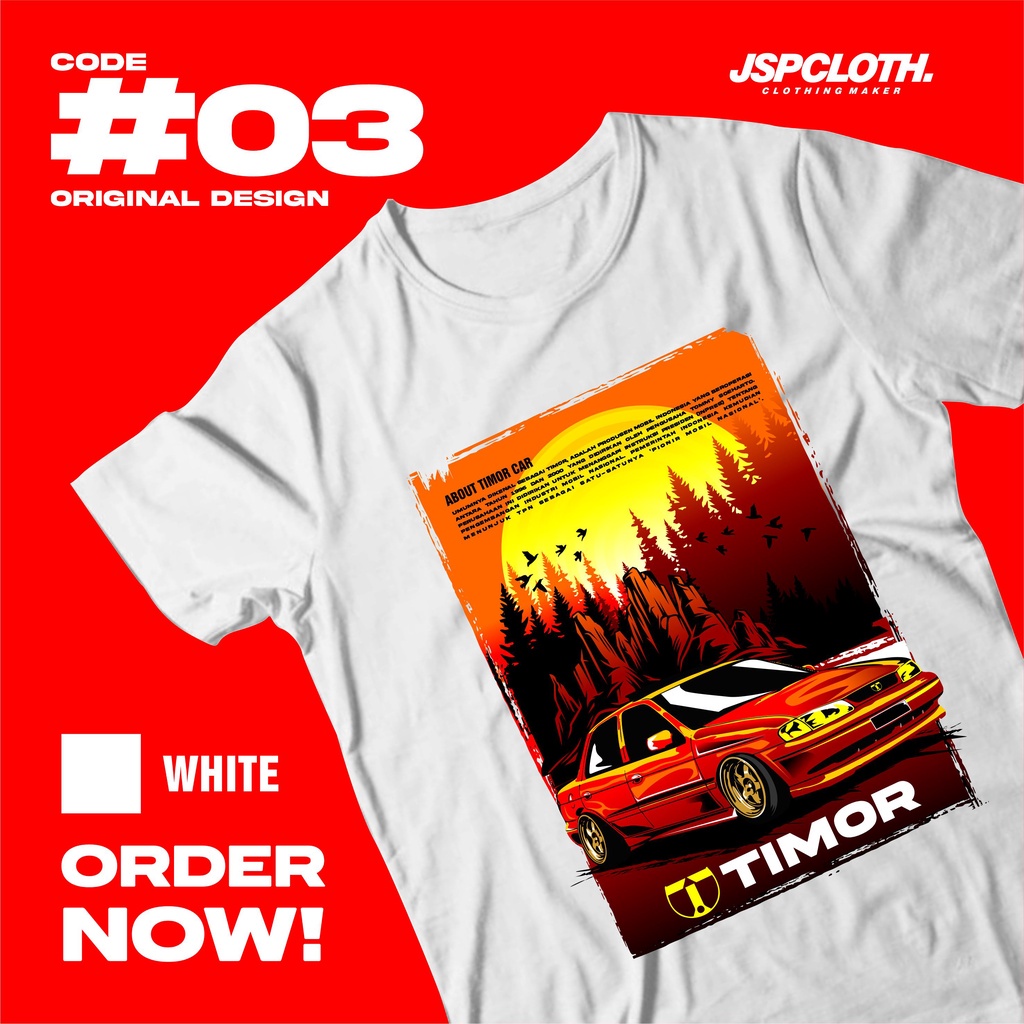 Jual Baju T-Shirt Sablon Mobil Timor Stance Exclusive design MTC Timor ...