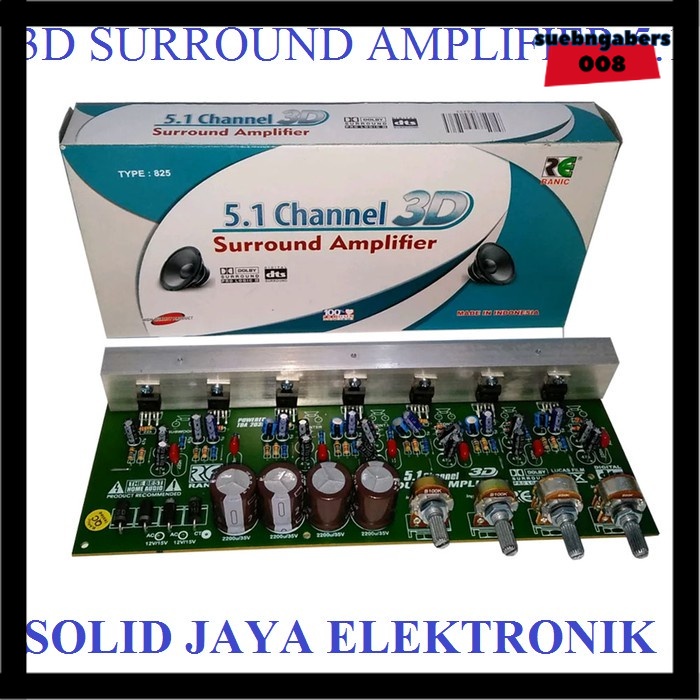 Jual Kit Power Active Home Theater Surround Amplifier Aktif Hi Fi Ranic Channel D