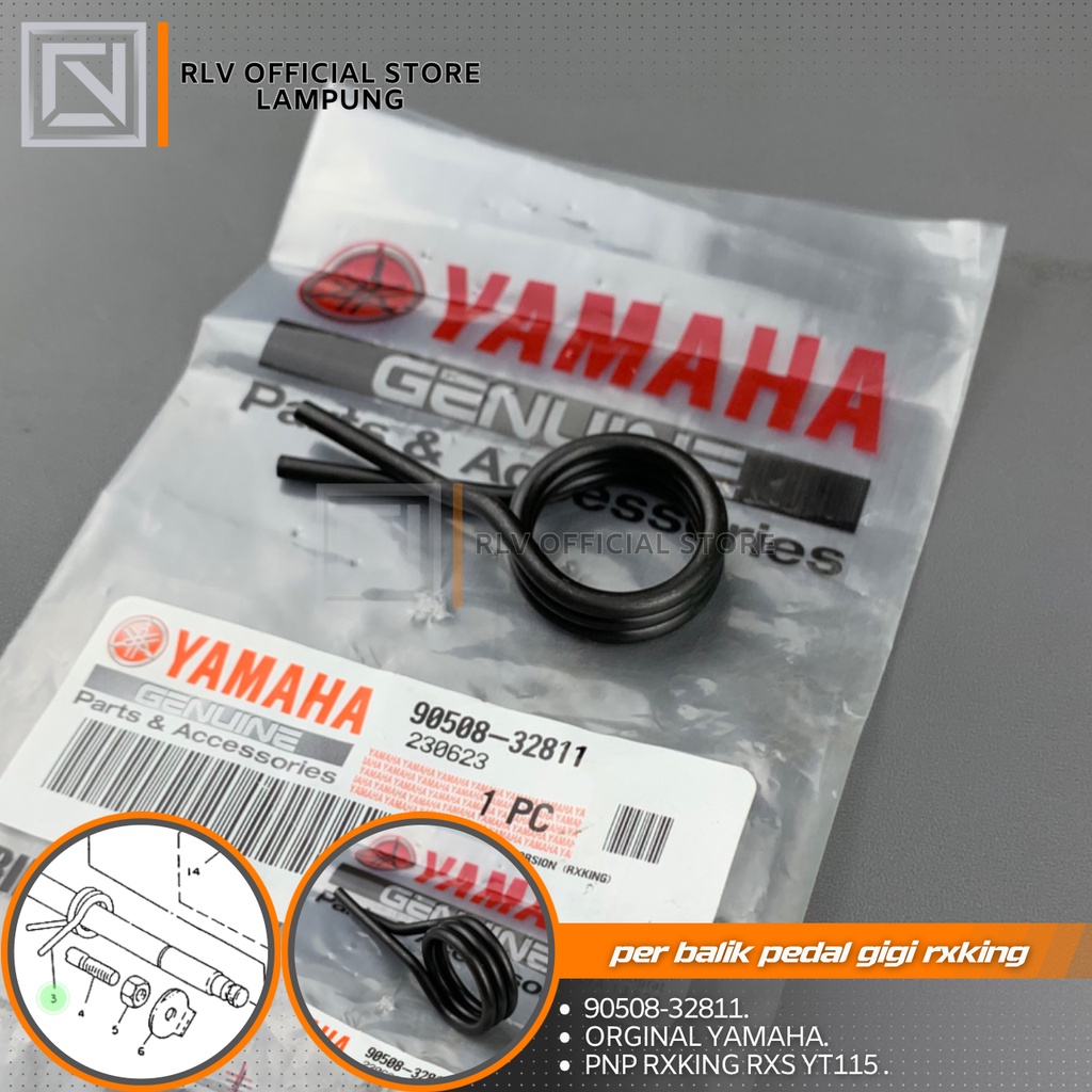 Jual Per balik as perseneling pedal gigi rx king rxs yt Original yamaha ...