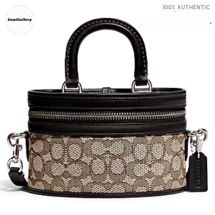 Jual Tas Wanita Trail Bag In Signature Textile Jacquard Black | Shopee ...