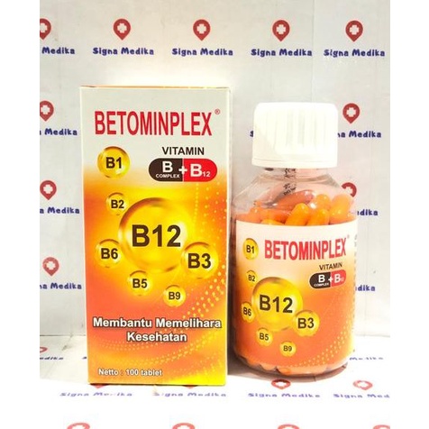 Jual Betominplex Botol Vitamin B Complex B12 Isi 100 Tablet ...