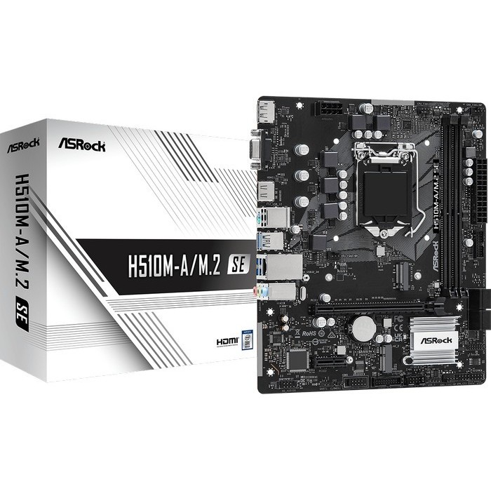 Jual Motherboard ASROCK H510M-A H510MA M.2 SE LGA 1200 DDR4, USB3.2 ...