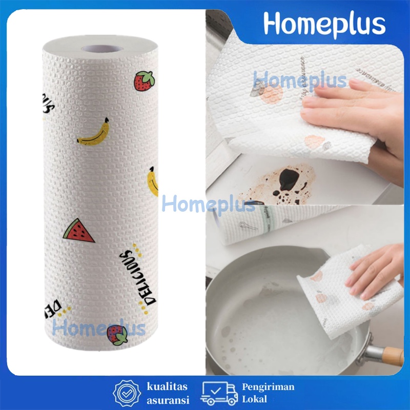 Jual Homeplus Tisu Kain Lap Dapur Roll Motif X Cm Gulung Lembar