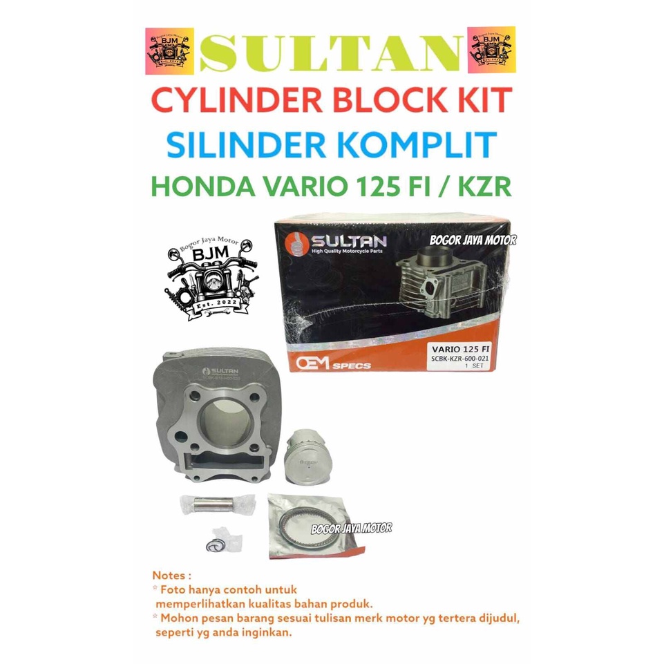 Jual Set Sultan Silinder Komplit Motor Honda Vario Fi Kzr