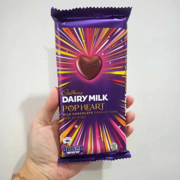 Jual Cadbury Dairy Milk Pop Heart 150 g cokelat susu milk chocolate