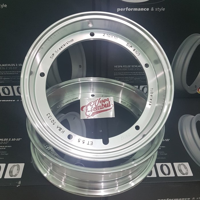 Jual Velg Tubeless Sip Polished Ring Vespa Shopee Indonesia