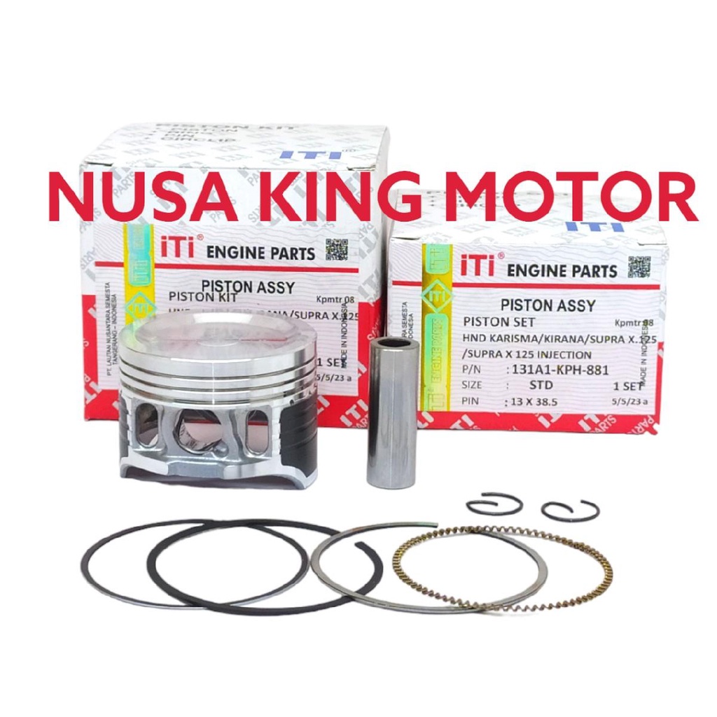 Jual PISTON KIT SUPRA X 125 KARISMA KIRANA ITI PRODUK KUALITAS JAPAN