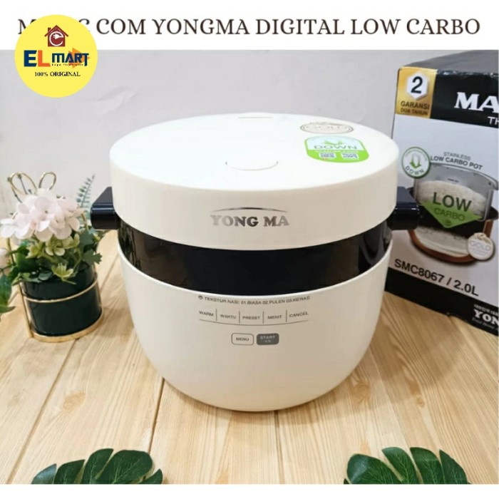 Jual Magic Com Low Carbo Digital Rice Cooker 2L Yongma SMC 8067
