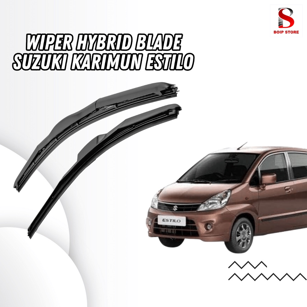 Jual Wiper Hybrid Blade 2 PCS untuk Mobil Suzuki Karimun Estilo