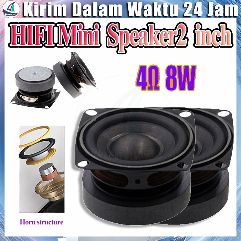 Jual 1 Buah 2 Inci 4 Ohm 8W High Fidelity Speaker Lengkap HIFI Speaker ...