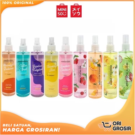 Jual ORI Grosir MINISO Body Mist 150ml fragrance spray Eau de body ...