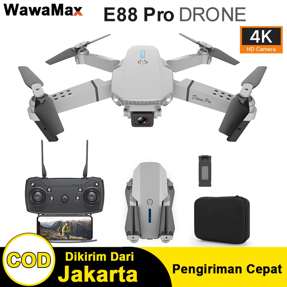 Jual RC Drone E99 K3 Pro 4K Dual Kamera Avoid Obstacles WIFI FPV ...