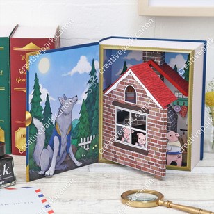 Jual Diorama Book The Three Little Pigs papercraft | Shopee Indonesia