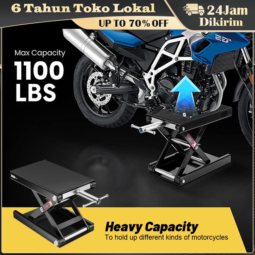 Jual Jack Hoist Stand Repair for Motorcycle ATV Dirt Bike 500KG Scissor ...
