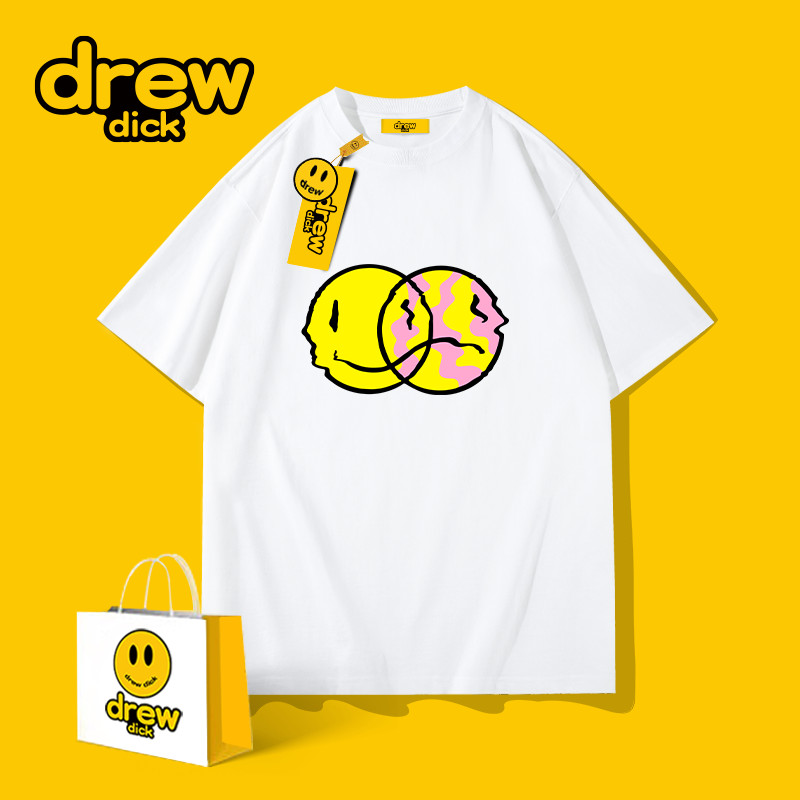 Jual Kaos drew dick cotton short sleeve t-shirt men's graffiti - Main Image