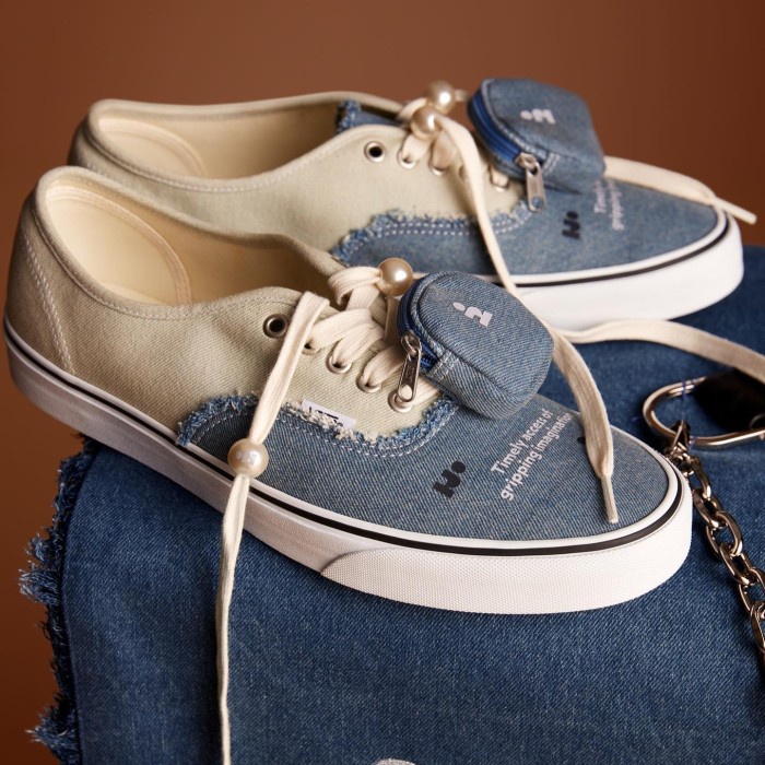 Vans authentic denim grey sale