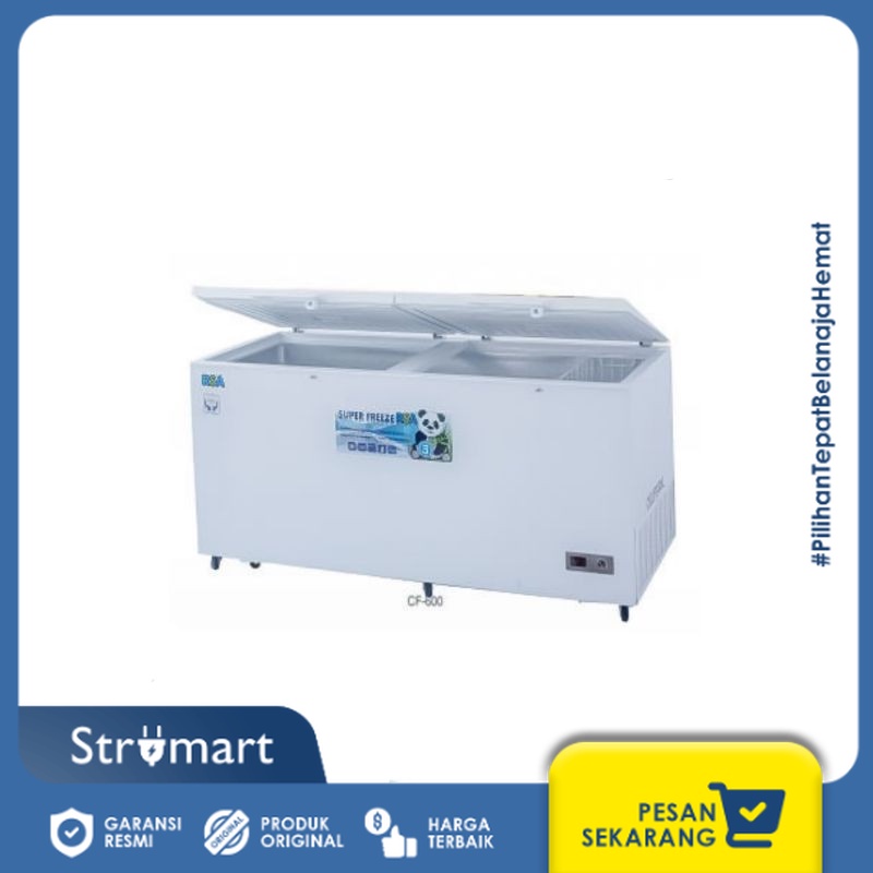 Jual CHEST FREEZER RSA CF-600H 500 LITER NEW GARANSI RESMI | Shopee ...