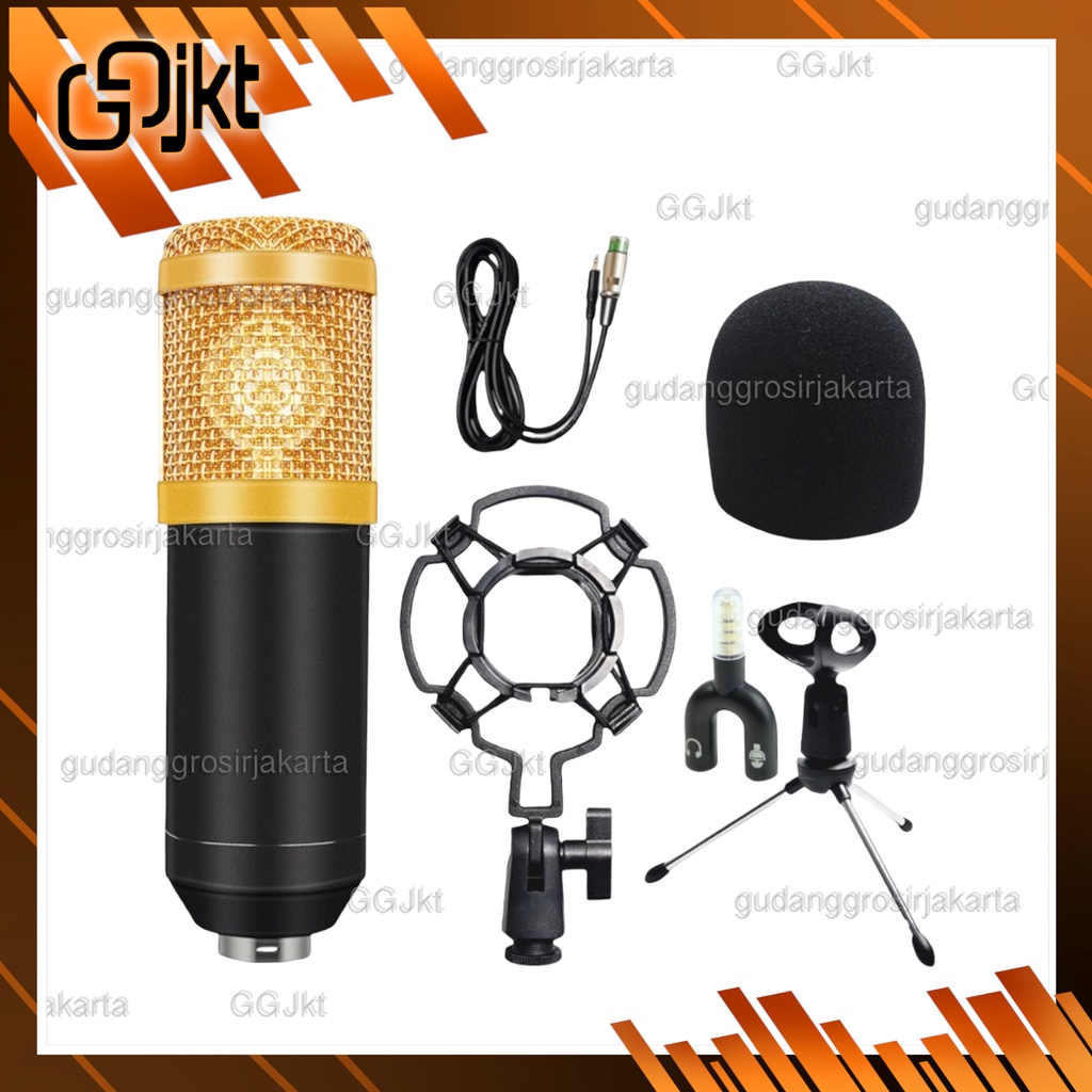 Jual MICROPHONE KONDENSER STUDIO WITH SHOCK PROOF MOUNT BM800 / BM-800 ...